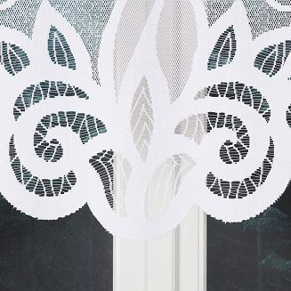 Firanka żakardowa gotowa na żabki EWELINA 300x120 biała