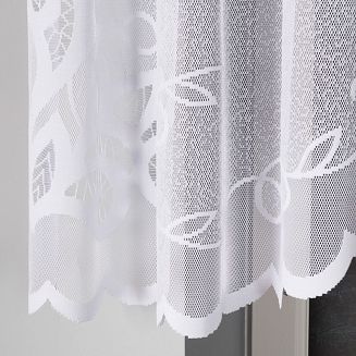 Firanka żakardowa gotowa na żabki EWELINA 300x120 biała