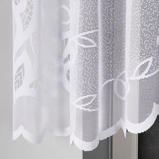 Firanka żakardowa gotowa na żabki EWELINA 300x120 biała