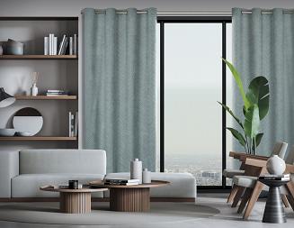 Zasłona gotowa na przelotkach ISLA 140x250 Eurofirany stalowy