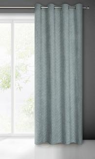 Zasłona gotowa na przelotkach ISLA 140x250 Eurofirany stalowy