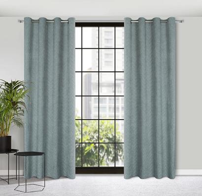 Zasłona gotowa na przelotkach ISLA 140x250 Eurofirany stalowa