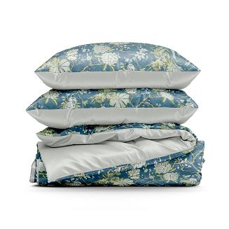 Pościel satynowa SPRING 220x200 Eurofirany niebieski