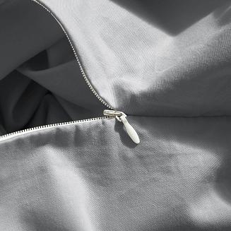 Pościel satyna bawełniana 140x200 SIN jednobarwna grafitowa