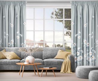 Zasłona gotowa na taśmie NILA 140x270 Eurofirany srebrny