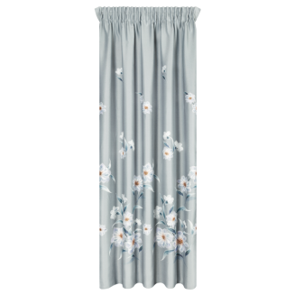 Zasłona gotowa na taśmie NILA 140x270 Eurofirany srebrny