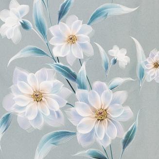 Zasłona gotowa na taśmie NILA 140x270 Eurofirany srebrny