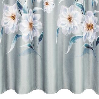 Zasłona gotowa na taśmie NILA 140x270 Eurofirany srebrny