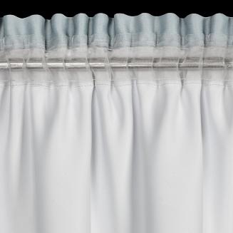 Zasłona gotowa na taśmie NILA 140x270 Eurofirany srebrny