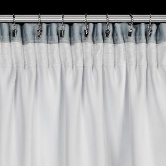 Zasłona gotowa na taśmie NILA 140x270 Eurofirany srebrny