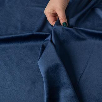 Zasłona gotowa na przelotkach VELVI 140x230 granatowa