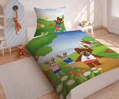 Pościel dla dzieci 160x200 wzór Miś Uszatek