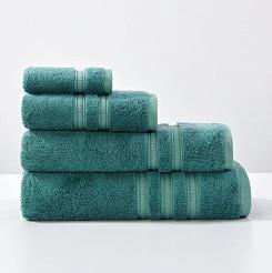 Ręcznik bambusowy Harmony 100x150 eukaliptusowy ze srebrną bordiurą