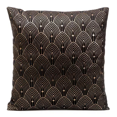 Poszewka dekoracyjna AGNES 40x40 Design91 czarno/złota