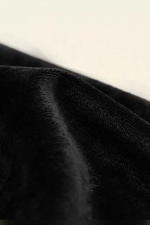 Prześcieradło polarowe z gumką MIŚ Fluffy 160x200 mikrofibra czarne