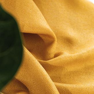 Zasłona gotowa na przelotkach JODEŁKA 140x250 musztardowa