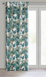 Firana gotowa na przelotkach DAVOS 140x250 Eurofirany zielony