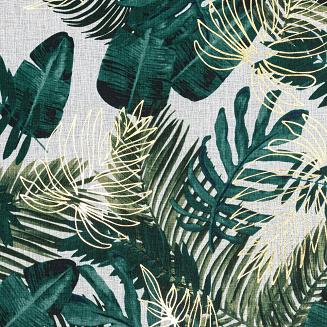 Firana gotowa na przelotkach DAVOS 140x250 Eurofirany zielony