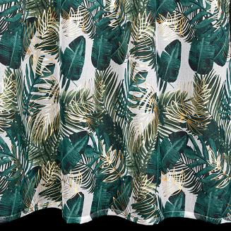 Firana gotowa na przelotkach DAVOS 140x250 Eurofirany zielony