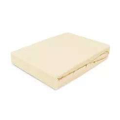 Prześcieradło jersey z gumką 140x200 Darymex ekri