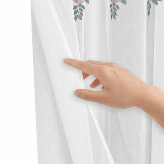 Firana gotowa na przelotkach MANSION 140x250 kremowa pudrowa róże