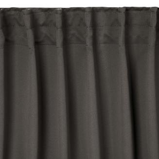 Zasłona gotowa na taśmie MILAN 140x300 Eurofirany grafitowy