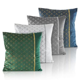 Poszewka dekoracyjna PALOMA 45x45 Eurofirany granatowy