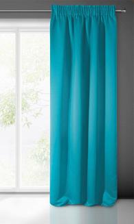 Zasłona gotowa na taśmie LOGAN 135x270 Eurofirany morska