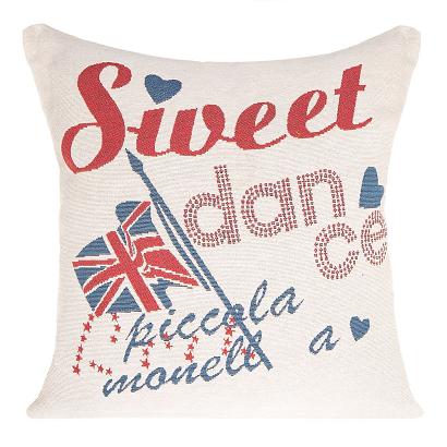 Poszewka dekoracyjna CITY Gobelinowa 45x45 Eurofirany naturalna sweet dance