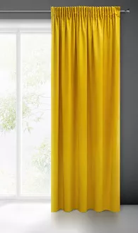 Zasłona gotowa na taśmie ZAS 140x270 Pierre Cardin Eurofirany musztardowy