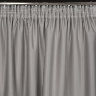 Zasłona gotowa na taśmie MARIELA 140x270 Eurofirany srebrny