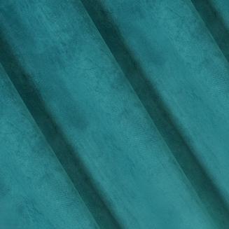 Zasłona gotowa na przelotkach HAZEL 140x250 Eurofirany turkusowy