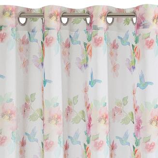 Zasłona gotowa na przelotkach DERIN 140x250 Eurofirany różowy