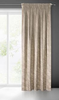 Zasłona gotowa na taśmie RIVA 140x270 Eurofirany ciemnobeżowy