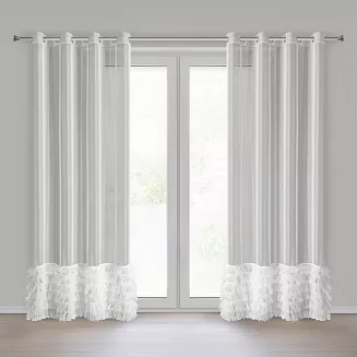Firana gotowa na przelotkach ARABELLA 140x250 Eurofirany biały