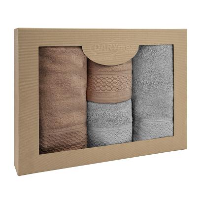 Komplet ręczników 4 częściowy Solano Darymex beżowy jasny popiel