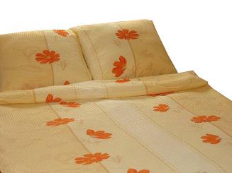 Pościel z kory 200x220 żółta maczki