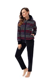 Dres damski welurowy LUNA kod 341 granatowy