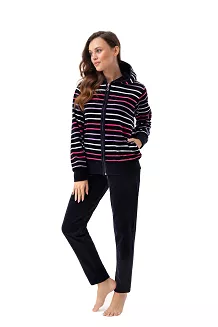 Dres damski welurowy LUNA kod 341 granatowy