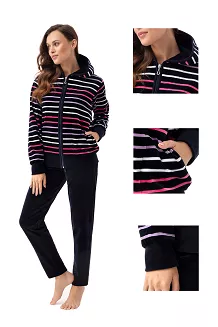 Dres damski welurowy LUNA kod 341 granatowy