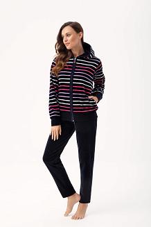 Dres damski welurowy LUNA kod 341 granatowy