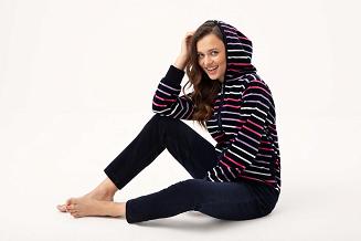 Dres damski welurowy LUNA kod 341 granatowy