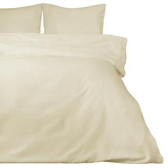 Pościel satyna bawełniana 200x220 jednobarwna kremowa