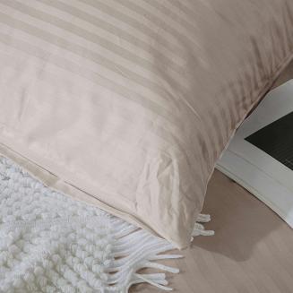 Poszewka z adamaszku satyna bawełniana 50x60 taupe