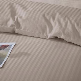 Poszewka z adamaszku satyna bawełniana 50x60 taupe