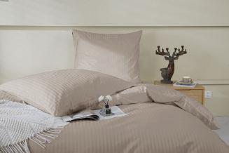 Poszewka z adamaszku satyna bawełniana 50x60 taupe