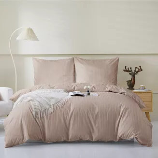 Poszewka z adamaszku satyna bawełniana 50x60 taupe