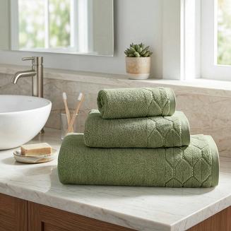 Ręcznik bawełniany LUMIA 70x140 Eurofirany zielony