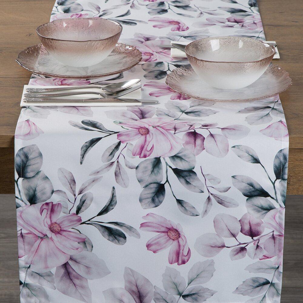 Obrus dekoracyjny GARDEN 40x140 Eurofirany biały