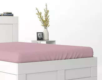 Prześcieradło Microsatyna Pasteloworóżowe 180X200 Zg